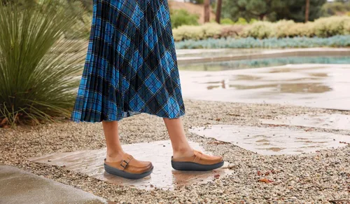 Vista 5 de Glolily Zuecos cómodos para mujer, zapatos de trabajo profesionales ligeros y antideslizantes con cojín extra y plantilla ortopédica extraíble