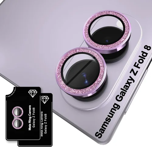 Vista 48 de Orzero Protector de lente de cámara para Samsung Galaxy Z TirFold/Fold 7, [EZ Install] [compatible con fundas] cubierta de lente de anillo de Negro
