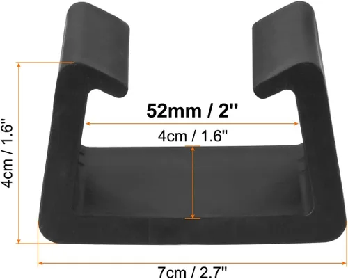 Vista 3 de PATIKIL Clips para muebles de patio, paquete de 8 abrazaderas de mimbre para muebles de ratán, sujetadores de silla de conexión fija para jardín al