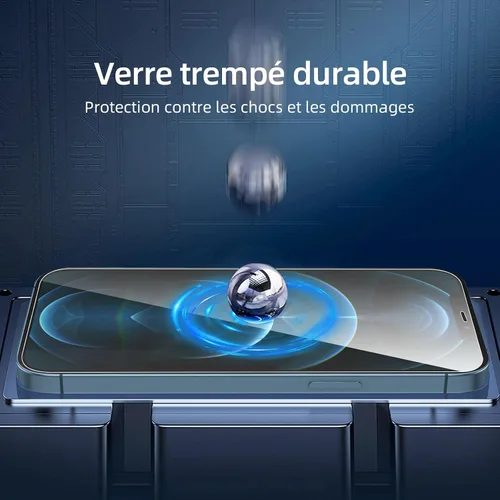 Vista 224 de NEW'C Paquete de 3 protectores de pantalla de privacidad para iPhone Air/iPhone 17 Air (6.5 pulgadas), película de vidrio templado antiespía