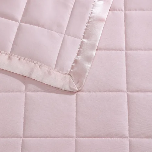 Vista 5 de Beatrice Home Fashions Manta alternativa de plumón de color sólido, King, color rubor Blush