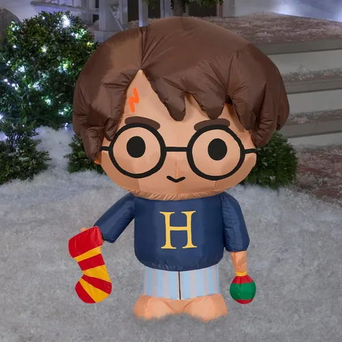 Vista 2 de Gemmy Airblown-Harry Potter w/Medias-SM-WB
