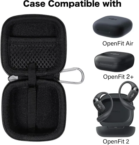 Vista 2 de co2CREA Funda rígida de repuesto para auriculares Bluetooth inalámbricos SHOKZ OpenFit 2+ / OpenFit Air OpenFit Air Open-Ear True Wireless Bluetooth