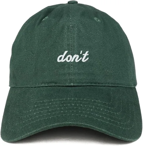 Vista 3 de Don bordado algodón cepillado ajustable Cap Papá Sombrero marino