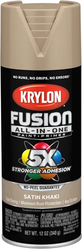 Vista 30 de Krylon Fusion - Pintura en aerosol adhesiva todo en uno para uso en interiores y exteriores, 12 onzas, vidrio de playa