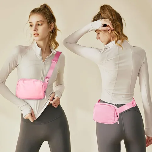 Vista 53 de Riñonera, bolsa para cinturón, correa ajustable ajustable de 40 pulgadas, para mujeres y hombres