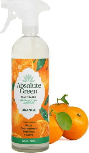 Vista 14 de Absolute Green Spray limpiador multiusos, no tóxico, cocina, baño, encimera, vidrio, inoxidable, seguro para niños y mascotas, aroma natural