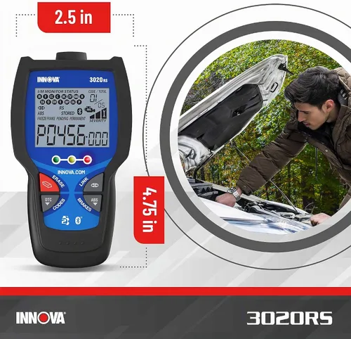 Vista 8 de INNOVA 3020RS Lector de códigos de motor de verificación rápido y fácil de usar, herramienta de escaneo OBD2 para ABS Clear con recomendaciones
