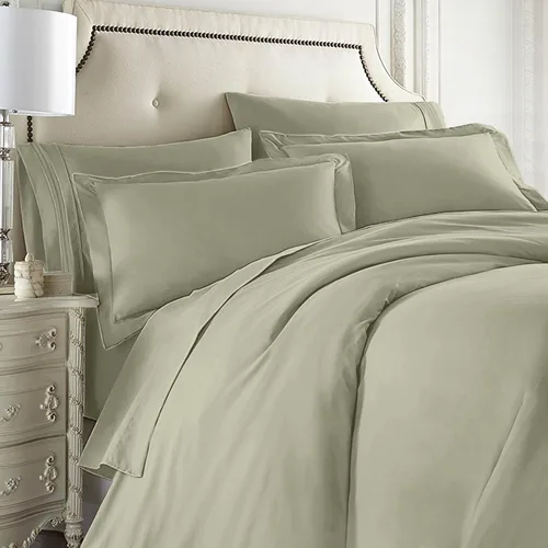 Vista 7 de Clara Clark Juego completo de ropa de cama de 5 piezas que incluye sábanas bajeras y planas, funda de edredón, fundas de almohada