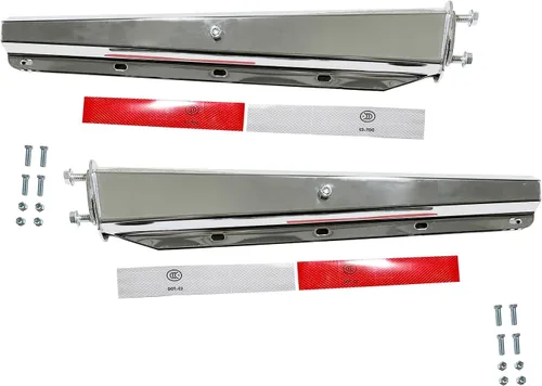 Vista 6 de BST BSSP Par Universal de Guardabarros Negros HD para Salpicaduras y Lodo con Soporte para Mudflaps de Servicio Pesado, Muelles Rectos para Camiones