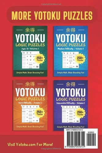 Vista 2 de Yotoku All Levels Volume 1 Brain-Boosting Math Puzzle Book 250+ Logic Puzzles - Sudoku Alternative