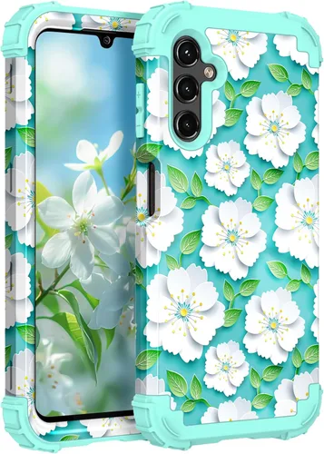 Vista 101 de Hocase Funda para Galaxy A37 5G, protección resistente a prueba de golpes, parachoques de goma de silicona suave+funda protectora híbrida