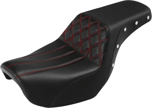 Vista 27 de C.C. RIDER Asiento para Conductor y Pasajero Asiento de Elevación Compatible con Harley Dyna Street Bob FXDB Low Rider FXDL/FXDLS Super Glide Custom