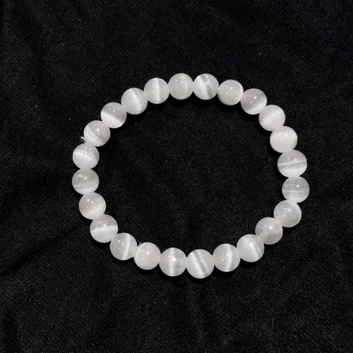 Vista 19 de Jet International New Round Beads Stretch Bracelet Natural Genuine Gift