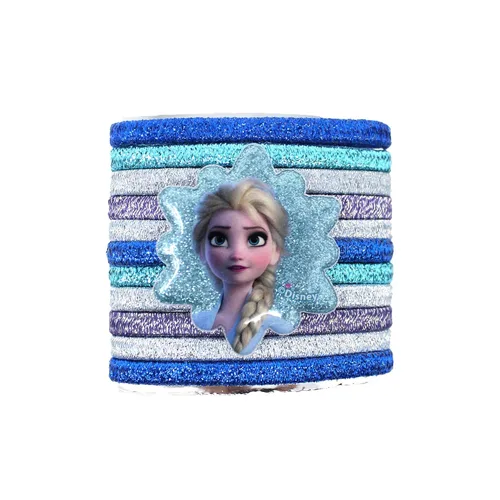 Vista 5 de Juego de 16 accesorios para el cabello de Frozen II, incluye 1 cepillo, 11 ligas para el cabello, 2 lazos, 2 broches para el cabello