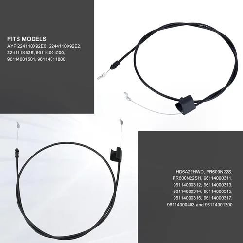 Vista 4 de 158152 582991501 Cable de control de zona para Poulan Pro Sears Craftsman Weed Eater Cortacésped manual Crafstman Poulan Pro Cortacésped Cable