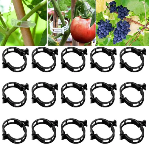 Vista 7 de Clips de soporte para plantas, clip de jardín verde, clips para plantas trepadoras, clips para plantas trepadoras, clip de jardín para plantas