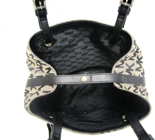 Vista 4 de Michael Kors Jet Set MK Signature JQD, BeigeNegroNegro, BegieNegroNegro