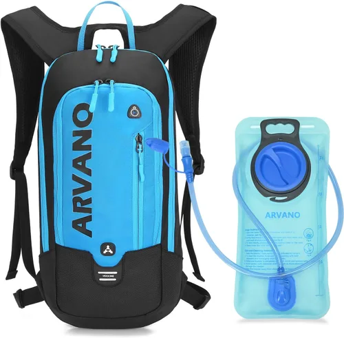 Vista 10 de Hydration Backpack, Lightweight Hydration Pack with 2L Water Bladder, 6L Water Backpack for Men Women Cycling, Hiking, Mountain Biking, Skiing