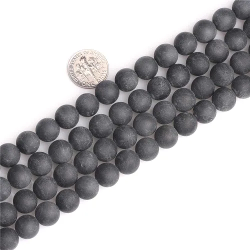 Vista 10 de JOE FOREMAN Cuentas de turmalina negra para hacer joyas, piedras preciosas naturales, semipreciosas, 0.079 in, redondas, facetadas de 15 pulgadas