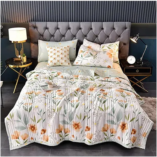 Vista 2 de ZTGL Edredón de verano fino, ligero, acolchado alternativo al plumón, manta de cama suave y ligera para todas las estaciones, lavable a máquina, A