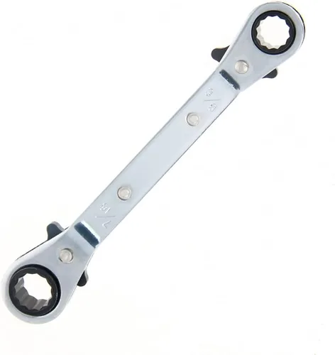 Vista 14 de Auniwaig 1/4 "-5/16 "Llave de trinquete reversible Cr-v Offset doble caja final llave de trinquete doble caja final llave de trinquete 1pcs