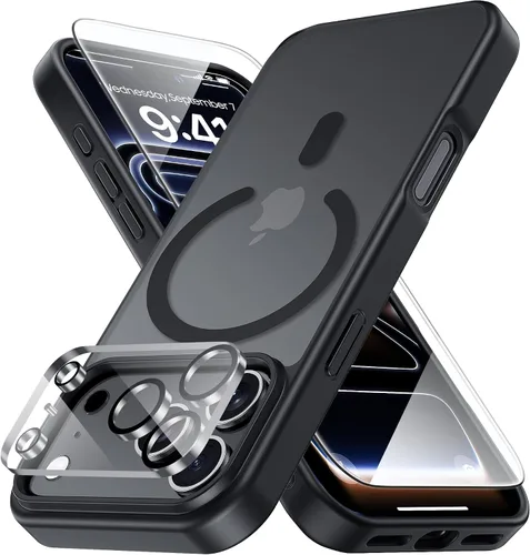 Vista 157 de Yriklso 3 en 1 Funda Magnética Fuerte para iPhone Air, 1X Protector de Pantalla + 1X Protector de Lente de Cámara, Cubierta Protectora a Prueba