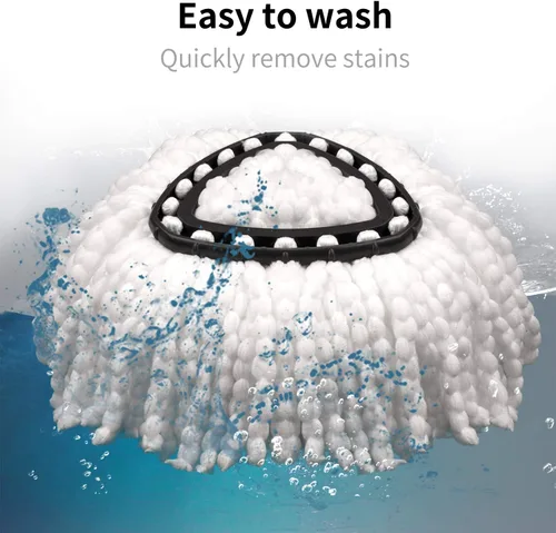 Vista 2 de Paquete de 3 repuestos para trapeador de cabeza de repuesto EasyWring Spin Mop Recambios