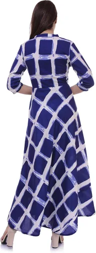 Vista 5 de Ramkudi Indian Checks - Camiseta de algodón para mujer