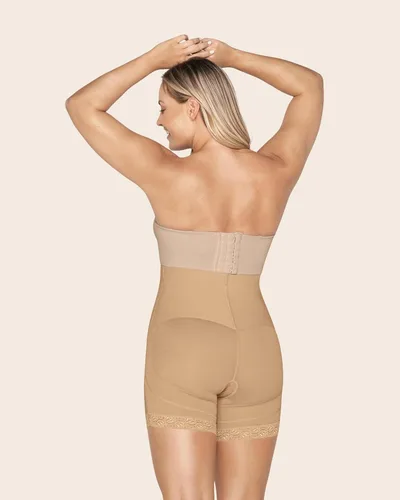 Vista 3 de Leonisa Body moldeador sin tirantes con control de abdomen para mujer