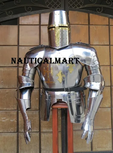 Vista 2 de NauticalMart Medieval Knight Crusader - Traje de armadura para llevar