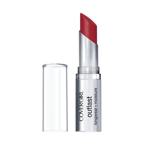 Vista 2 de COVERGIRL Outlast - Lápiz labial de larga duración Red Rouge 925, 0.12 oz Rosado shock