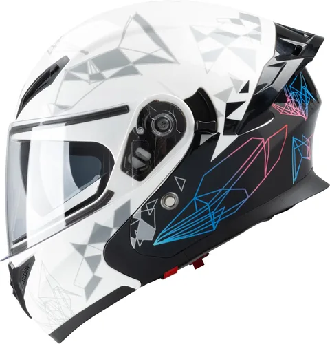 Vista 22 de Casco integral para hombres y mujeres adultos con protector solar ahumado