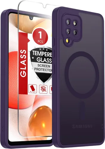 Vista 319 de LeYi Funda para teléfono Samsung-S23: protector de pantalla e imán MagSafe Púrpura