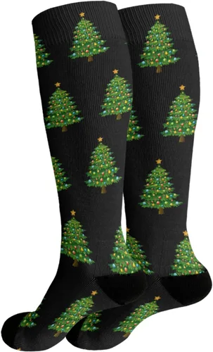 Vista 2 de devor Fashion Boot Socks Cotton Women Socks Dress Sock Fashionable christmas tree Socks