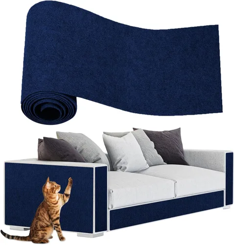 Vista 20 de ENONCI Protector de esquina de pared de sofá de 23.6 x 15.8 pulgadas para gatos de interior, protector de muebles antiarañazos contra arañazos