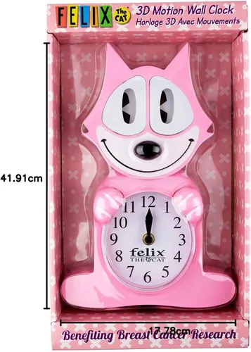 Vista 4 de NJ Croce Felix The Cat - Reloj de movimiento, color rosa