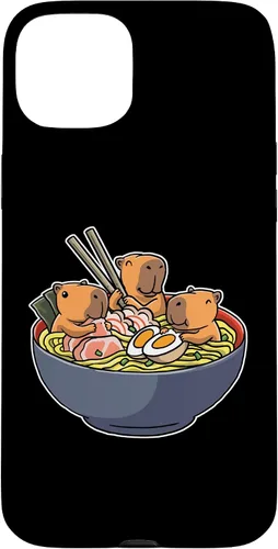 Vista 9 de Capybara Eating Ramen Funda para iPhone 17