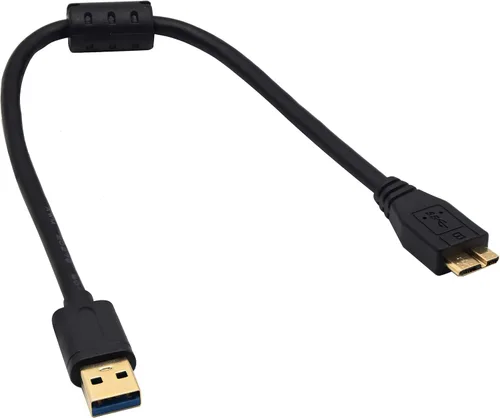 Vista 5 de Cable extensor USB 3.0 Micro B, chapado en oro, USB 3.0 A a Micro B, cable de extensión compatible con Samsung Galaxy S5, Note 3, Note Pro 12.2
