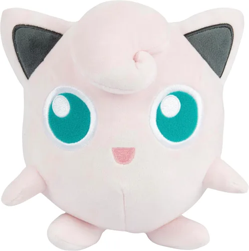 Vista 2 de Pokémon Peluche Jigglypuff de 8 pulgadas - Figura de Generación 1 - Con Licencia Oficial - Auténtico Juguete de Animal de Peluche Suave - Regalo