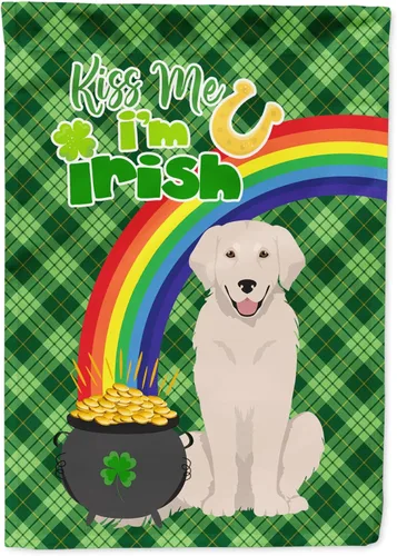 Vista 103 de Caroline's Treasures WDK4731GF - Bandera decorativa para jardín del día de San Patricio, color negro y tostado, Airedale Terrier, para jardín