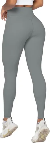 Vista 2 de Sunzel Nunaked Leggings de entrenamiento para mujer, control de abdomen, compresión para entrenamiento, gimnasio, yoga, sin costura frontal