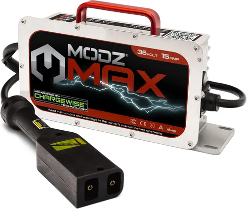 Vista 8 de Cargador de batería para carrito de golf MODZ® Max48 de 15 amperios, compatible con modelos Yamaha G19 - G22 de 48 voltios