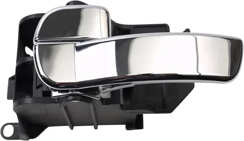 Vista 58 de TRQ Manija de puerta interior delantera izquierda cromada y negra para el lado del conductor compatible con Ford F-150 2012-2014