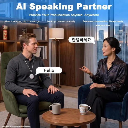 Vista 6 de Dispositivo de traductor de idiomas AI, traductor inteligente de IA