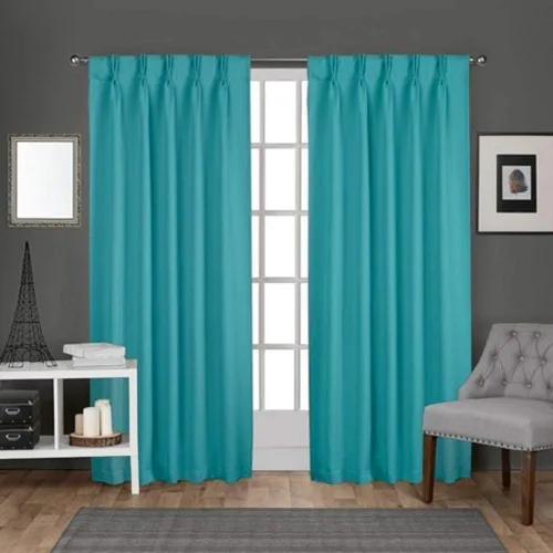 Vista 12 de EcoDrapes Panel de cortina y cortinas opacas plisadas de doble pellizco (2 paneles de tamaño combinado, chocolate oscuro, 42 x 108 pulgadas)