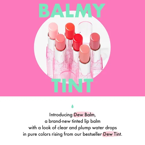 Vista 4 de Amuse SEOUL Dew Balm (01 BALLERINA) - Bálsamo labial tintado hidratante, brillo labial abundante y húmedo, hidratante hidratante, tinte