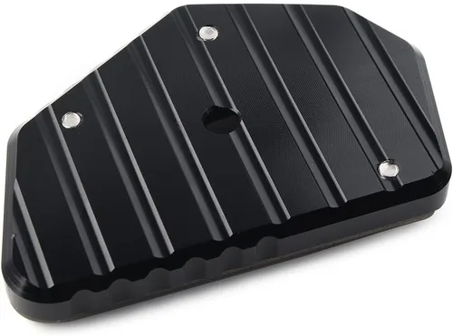 Vista 4 de 1 unids negro motocicleta Kickstand pie pie pie extensión pad placa de soporte para Suzuki V-STROM VSTROM DL650 650XT