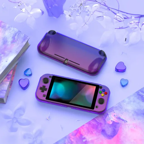 Vista 45 de PlayVital ZealProtect Protective Case for Nintendo Switch Lite, Ergomomic Grip Hard Cover - Durable Shock-absorbent Shock-Absorption Anti-Scratch