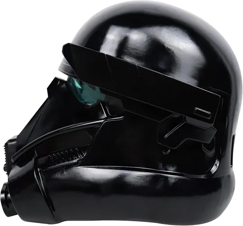 Vista 4 de Casco de soldado de la muerte de lujo, máscara de cabeza completa, disfraz de Halloween coleccionable